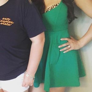 NastyGal Dress Size M Kelly Green